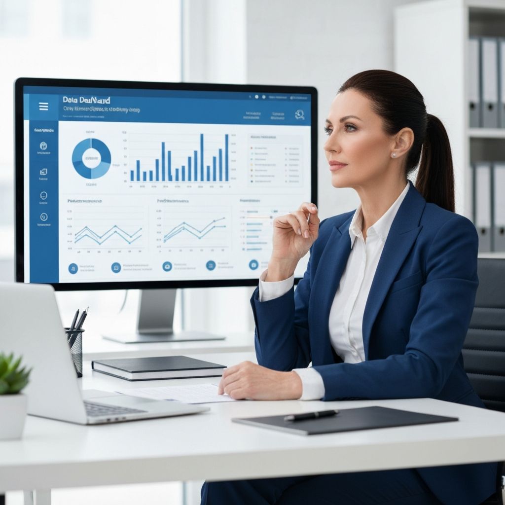 EdTech leader reviewing analytics